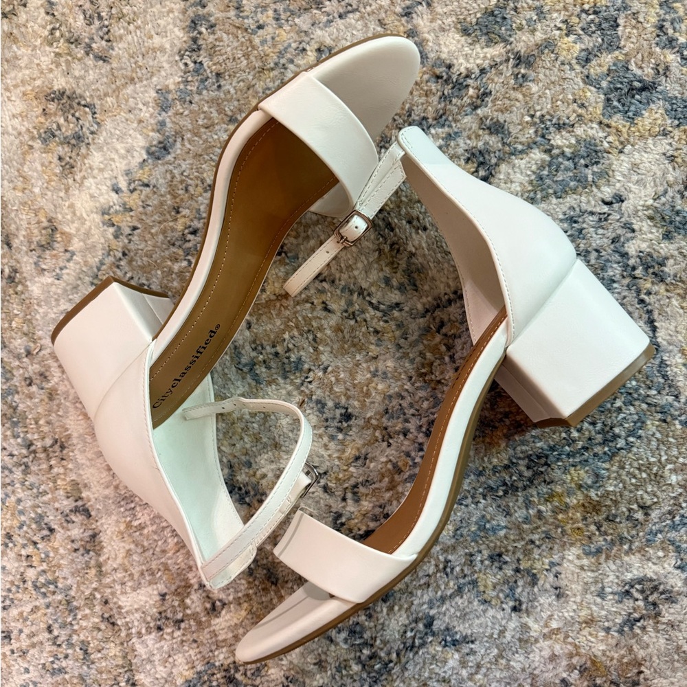 White block heels